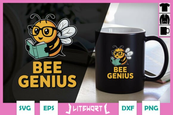 Bee Genius Cool Puns Funny Animal SVG Review