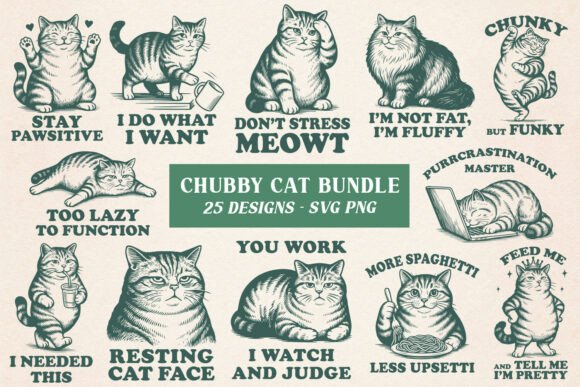 Chubby Cat SVG Bundle: Practical Design Insights for Real Embroidery Projects