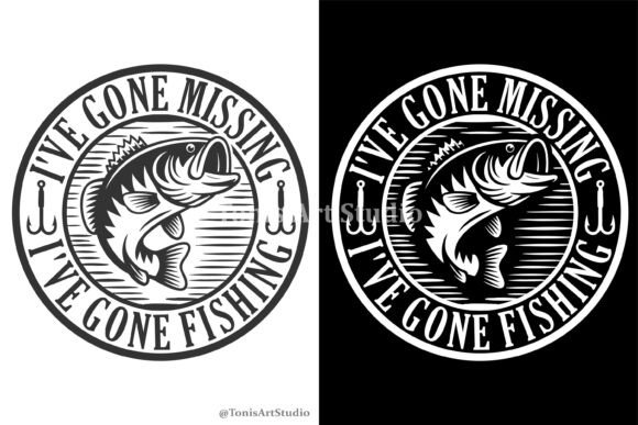 Funny Fishing Svg - Gone Fishing Svg Review for Real Embroidery Projects