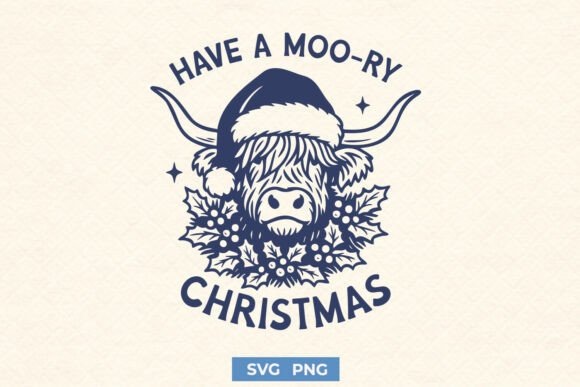 Have a Moo-ry Christmas SVG – Funny Cow Review