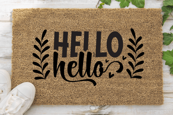 Hello SVG: A Funny Doormat Design with Craft Appeal