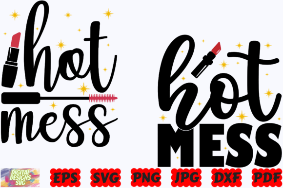 Hot Mess SVG: A Designer’s Take on This Funny Makeup Design