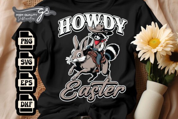 Howdy Easter Funny Raccoon SVG Review for Real Embroidery Projects
