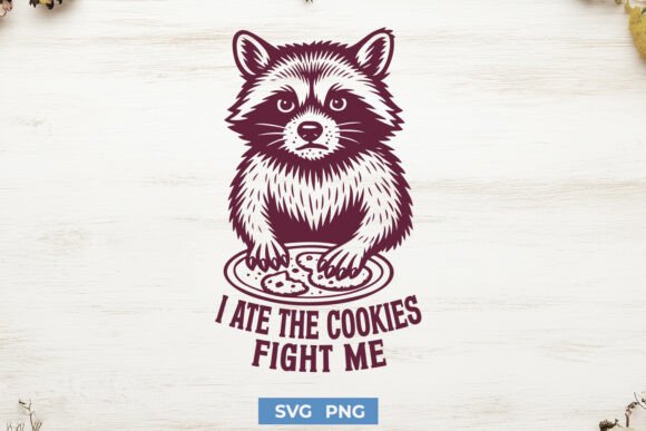 I Ate the Cookies Funny Raccoon SVG PNG Review
