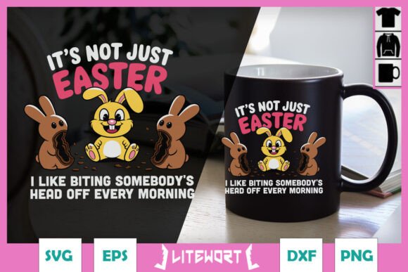 It's Not Just Faster Funny Bunny SVG