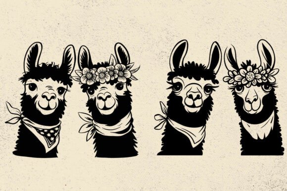 LLAMA SVG: A Lighthearted Design for Embroidery Projects