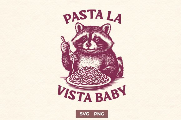 Pasta La Vista Baby Funny Raccoon SVG Review