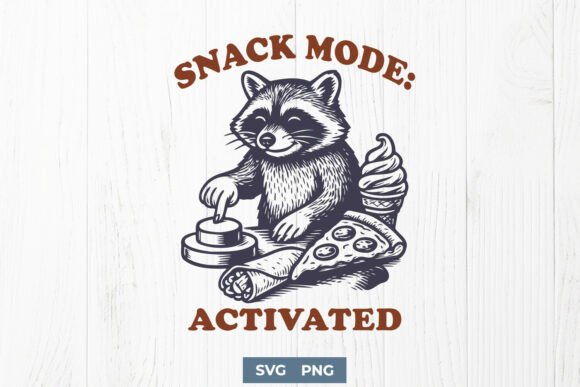 Snack Mode Activated SVG Funny Raccoon Review