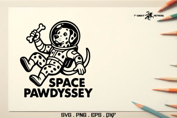 Stellar Pup: Funny Dog Svg Pt.7 for Real Embroidery Projects